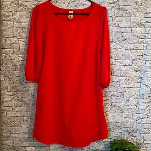 Brendas Red Shift Dress